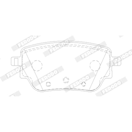 Remblokset FERODO FDB5183, achter