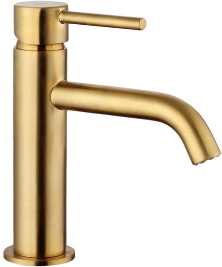 Wastafelmengkraan Sirio 16,5cm Hoogte Geborsteld Goud