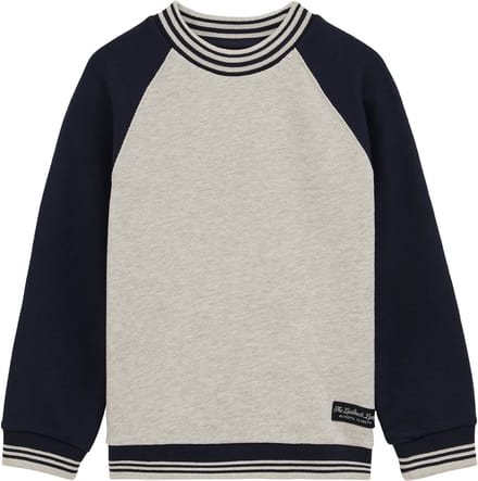 WE Fashion Jongens sweater met colourblock en print
