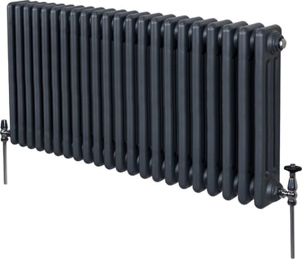 3-kolomsradiator - antraciet - 600x1012 mm - 5292 btu