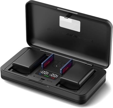 Camera Batterij Oplader Set - Dubbele Batterij Lader - Camera Accu Opladen - Met SD Kaartlezer