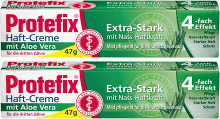 Protefix Extra Sterke Kleefcrème met Aloë Vera – Voordeelset 2 Stuks a 47 gram!!.
