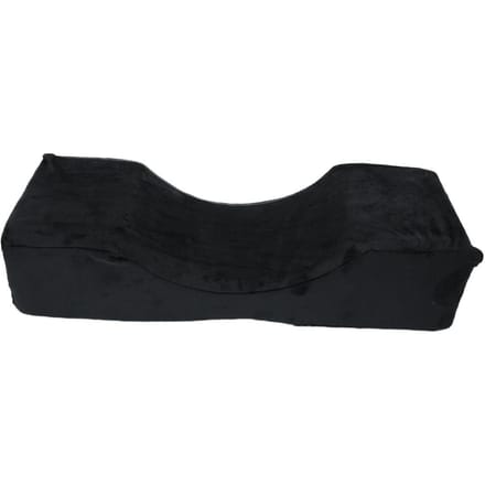 Oreiller de Main Élastique en Forme de U pour Art des Ongles Domestique Extension de Cils Repose-Oreiller PU Noir black