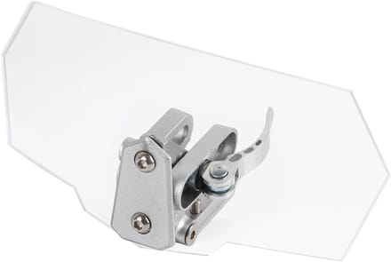 Motorfiets Windscherm - Verstelbare Deflector - Rijcomfort Verhogen - Universele Pasvorm - 270 x 122 mm - Transparant