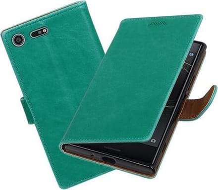 BestCases.nl Sony Xperia XZ Premium Pull-Up booktype hoesje Groen
