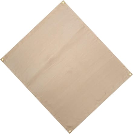 Vuurplaatsmat - Hittebestendige Mat - Veilig Buiten - Opvouwbaar Ontwerp - 60 x 80 cm - Kaki