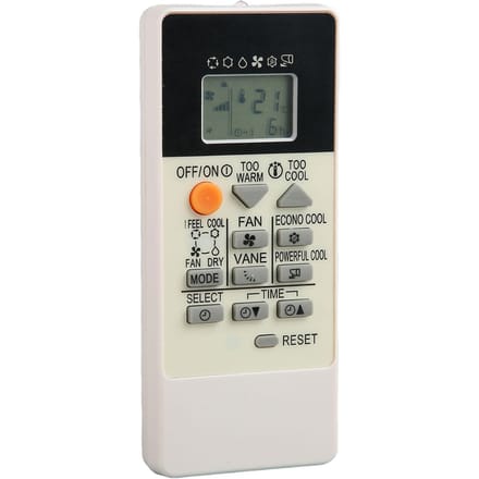 Télécommande de remplacement RU18A Boutons sensibles Petit contrôleur de climatiseur pour la maison gray