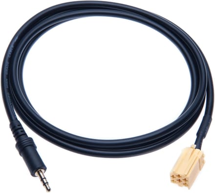 Auto Audio Kabel - Aux Adapter - Muziek Streamen - 3.5mm Jack Connectie - 143.5 cm - Zwart