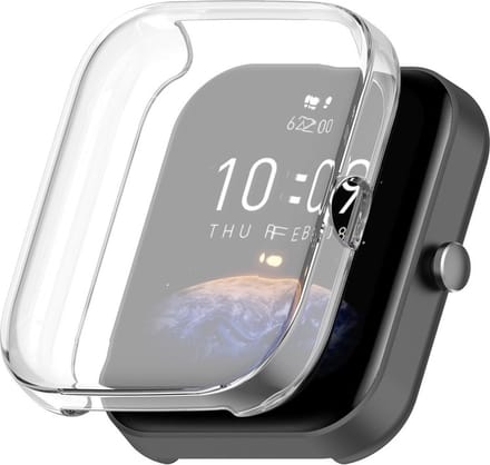 Beschermende watch case - hoesje - geschikt voor Amazfit Bip 3/Bip 3 Pro - transparant