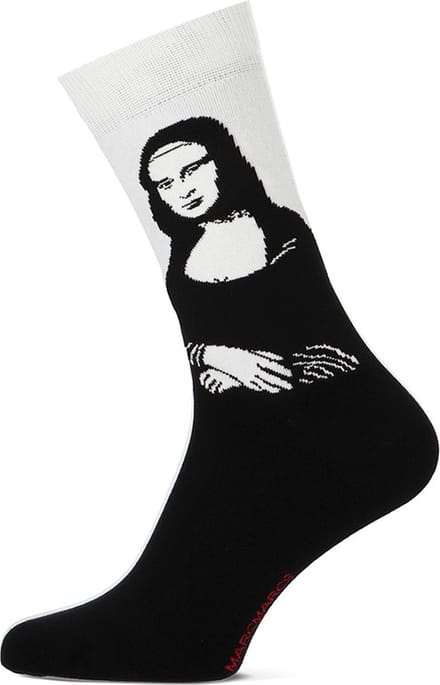 Marcmarcs heren Y2 sokken mona lisa black white zwart & wit