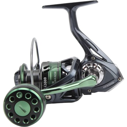 Moulinetspinning Métal HFA3000 13+1BB 5.2:Moulinet de pêche à lancer 1 rapport avec bobine peu profonde et manivelle à vis gray