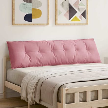 vidaXL - Rugkussen - Roze - 180 - x - 50 - x - 19 - cm - Corduroy - stof