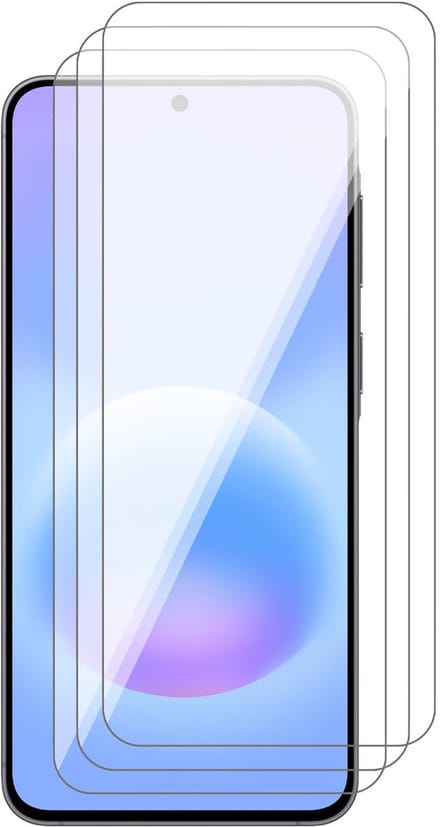 Screenprotector geschikt voor Samsung Galaxy A57 / A37 / S25 FE / S24 FE – 3 Stuks – UltraClear Gehard Glas – Case Friendly – 9H Krasbestendig