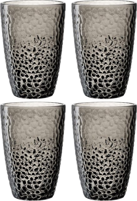 Leonardo MATERA Longdrinkglas 340ml grijs - set/4