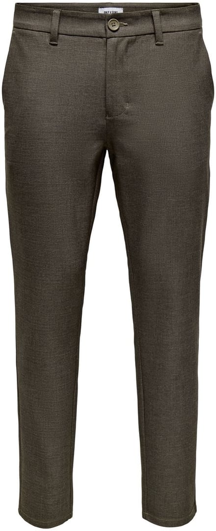 ONLY&SONS - ONSBRAD LIFE SLIM CHECK 0184 PANT NOOS - Heren - Broeken