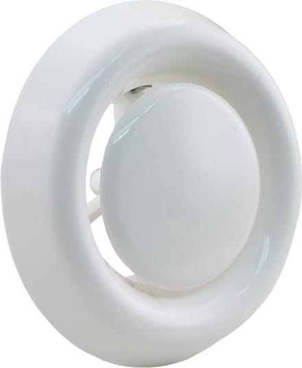 Starx Afzuigventiel Rond - Verstelbaar Ventilatieklepje - Kanaaldiameter Ã˜100-125 mm - Wit