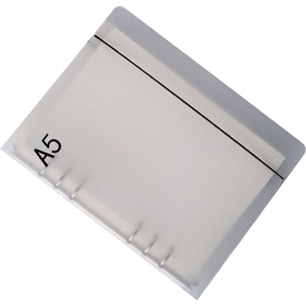 Classeur Transparent PP Surface Dépolie 6 Trous Classeur Portable pour École Bureau Réunion A5 white