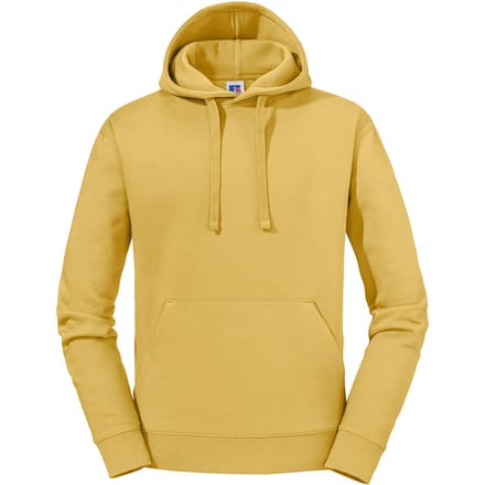 Russell Heren Authentieke Effen Hoodie (Mosterdgeel)