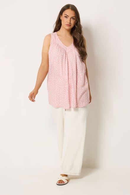 Yours Roze Top Met Bloemenprint Size 42