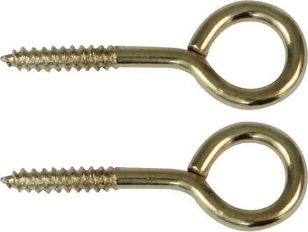 AMIG Schroefogen - 30x - staal - 40 mm - goud - DHZ ijzerwaren - bevestigingsmaterialen - A merk