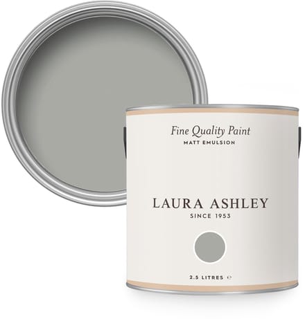 Laura Ashley Muurverf Mat 2.5L Steel Grijs