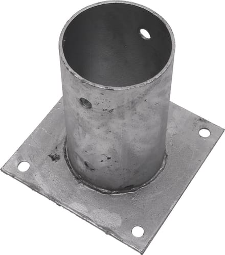 Wovar Ronde Paalhouder op plaat Ø8.1 x 15 cm | Per Stuk