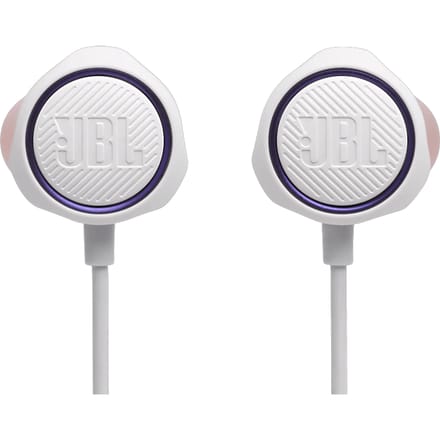 JBL Quantum 50C - USB-C Oordopjes voor iPhone 15, 16 & 17 - In-ear Headset met Microfoon - Inclusief 3.5 mm naar USB-C Adapter - Voor Samsung, Laptop & Console - Wit
