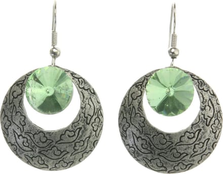 Behave - Oorhanger rond design - groen accent - avondstijl