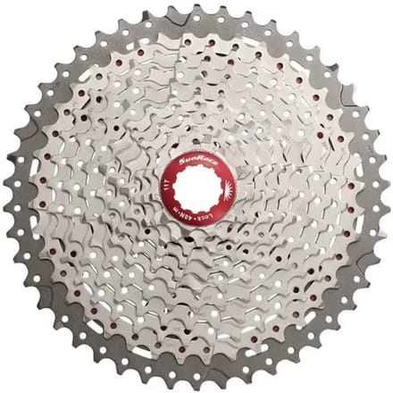 Cassette 11 speed Sunrace CSMX8 11-42T - zilver/rood