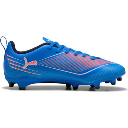 PUMA ULTRA 6 PLAY FG/AG Jr Unisex Sportschoenen - Ultra Blue-PUMA White-Glowing Red