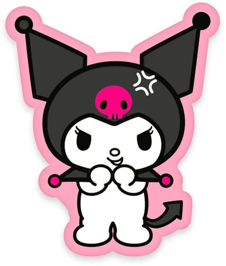 Herding: Animation: Hello Kitty - Kuromi Pillow (Pink) 100% Polyester