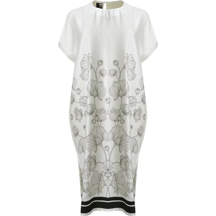 Zijde bloemenprint jurk dames Mat Fashion