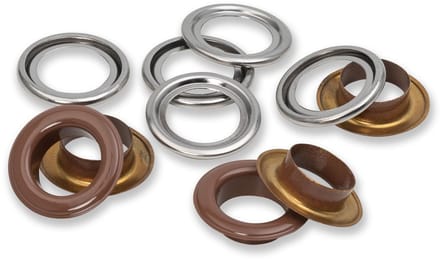 Ringen met schijven 14mm donker bruin 15st - Prym