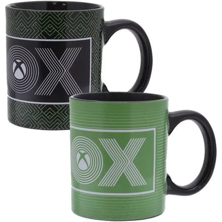 Xbox - Warmtewissel Mok - Groen en Zwart - 300ml