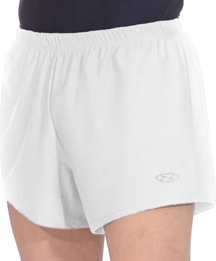 Witte herenturnbroek maat 38 jongens gymbroek wit lycra