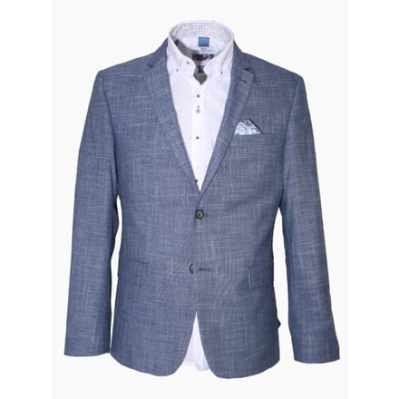 Carter & Davis - Casual colbert - Heren - 54 - Blauw - Polyester - 2628-8425