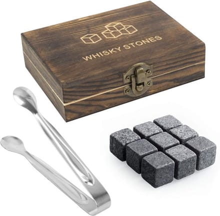 Dailygoody - Whisky Stenen Cadeauset - Geschenkdoos - Koel Whisky - 9