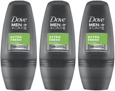 Dove Men+Care Deodorant Roller Extra Fresh 3 x 50 ml - Voordeelverpakking