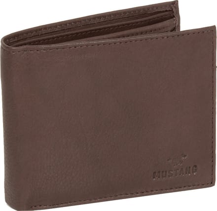 MUSTANG Leren Portemonnee Livorno Wallet Brown Bruine