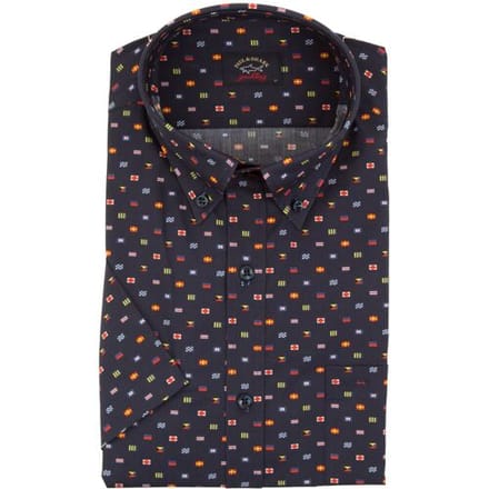 Paul & Shark Overhemd Signal Flags Pattern Navy / male