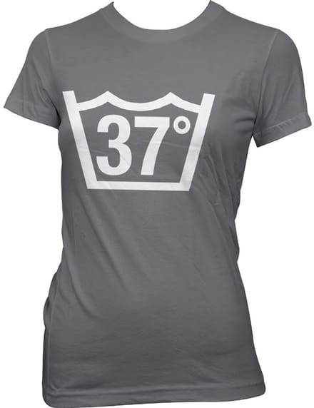 Hybris 37 Celcius Girly Tee dames-T-shirt donkergrijs