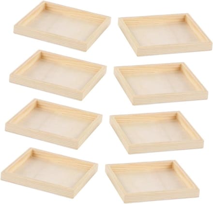 Puzzel Sorteerbakken - Puzzel Lades - Creatieve Activiteiten - Professionele Vlakheid - 8 Stuks - Lichtgeel