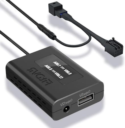 Dashcam Stroomadapter - 10-Pin Connector - Auto Camera Voeden - LED Display - 18.7 cm - Zwart