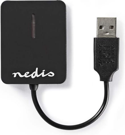 Nedis CRDRU2300BK - card reader - USB 2.0