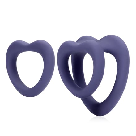 Loveline - Heart Cockring Set - Violet Storm
