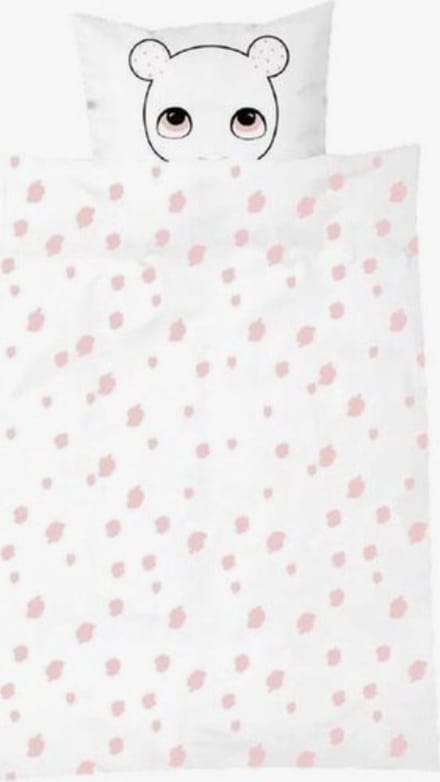 Luckyboysunday Dekbedovertrek Bunty 100 x 70 cm Wit/roze