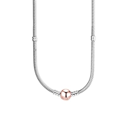 EmmyRovi - Charm Collection - Bedel - ketting - Verzilverd - 45 cm