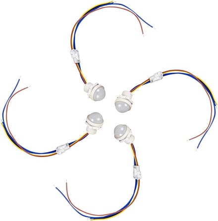 2x Mini PIR Infrarood Bewegingssensor Schakelaar 110V/220V voor Automatische Lichtschakeling
