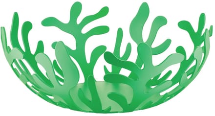 ESI01/25GR Mediterraneo Fruitstandaard design, staal met epoxyhars, groen, Ø 25 cm