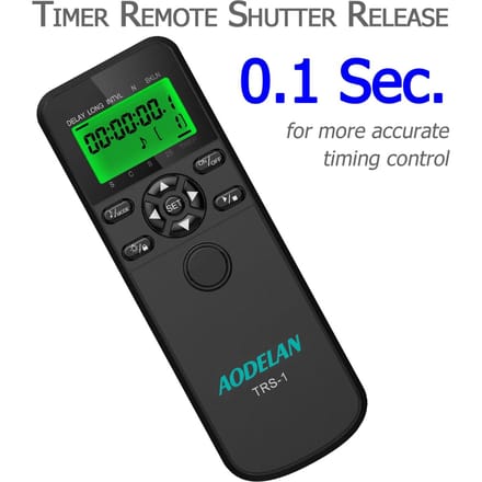 Aodelan TRS-1 Timer Afstandsbediening Schakelaar Time-Lapse Trigger Voor Geselecteerde Canon Nikon Sony Fujifilm Panonic Olympus Pentax Camera 'S